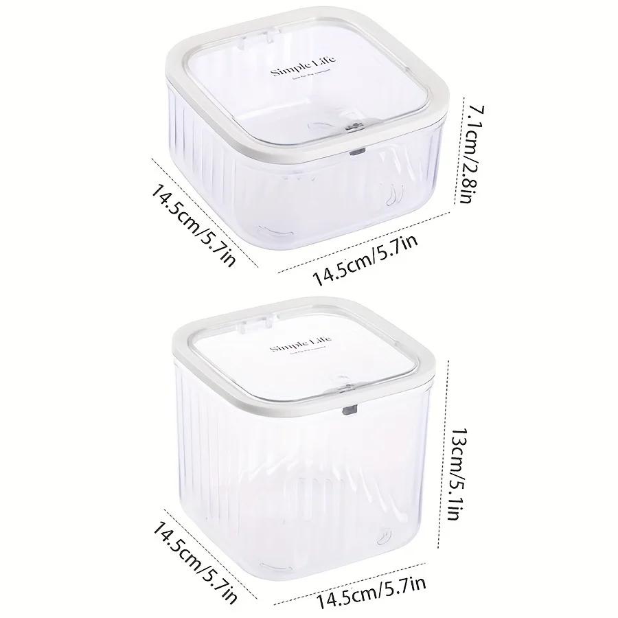 Clear Hair Accessories Organizer Storage Box Hair Tie Organizer for Headband Bows Hair Clip Cotton Swab Organization with Lid