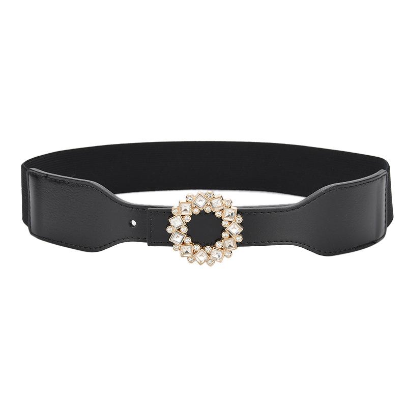 Versatile Rhinestone Waist Belt, Loose and Tight, Women's Elastic, Wide and Narrow Waistband, Women's Dress, Slim Waistband, Skirt Belt