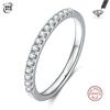 100%925 Silver Moissanite Certified Diamond O Ring Test Canon Classic D Color VVS Clarity Wedding Rings
