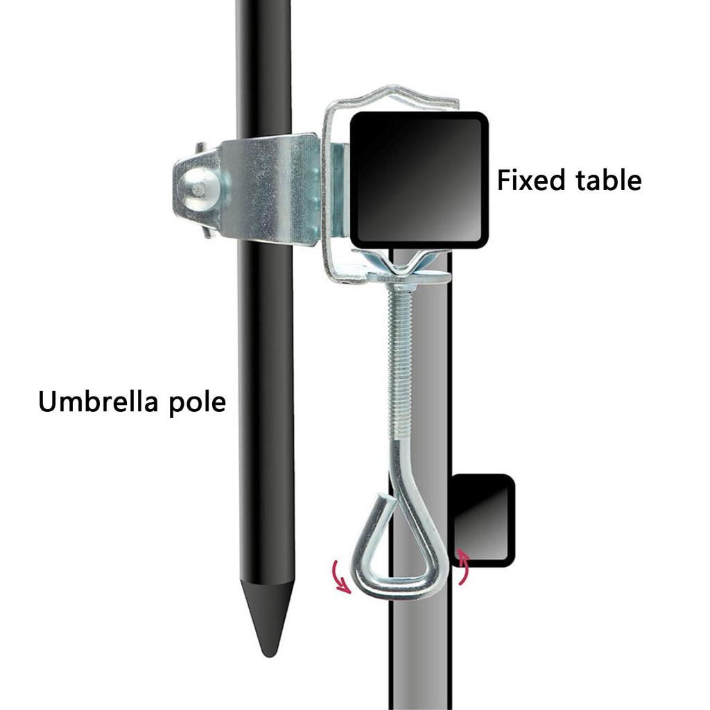 Multipurpose Umbrella Holder Bracket Patios Beach Parasol Clamp for Secure and Stable Fit In Various Outdoor Setting