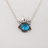 Swiss Blue Topaz Gemstone 925 Sterling Silver Women Jewelry Bird Pendant 0.5" For Gift CP-43-7