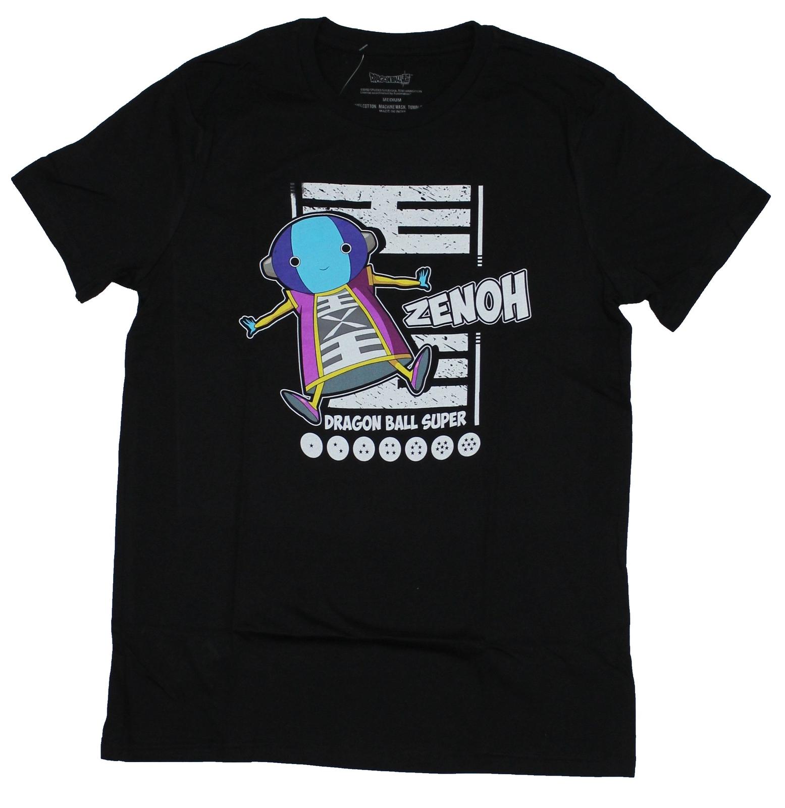 Dragon Ball Z Mens T-Shirt - Zeno! Colorful Guy On White Lines L