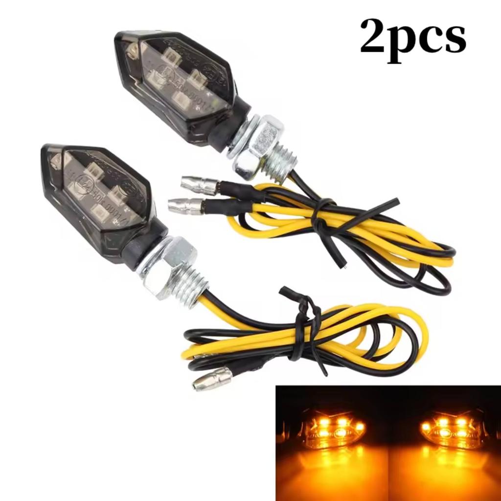 2/4pcs LED Turn Signal Light Super Bright Motorcycle Mini Universal Led Motorbike Lampe Amber Blinker LED Indicators Light