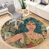 1pc Wonder Woman Comics Office Round Area Rug, Under Office Chairs Bedroom Living Room Home Decor, Room Deco, Available in Various Sizes