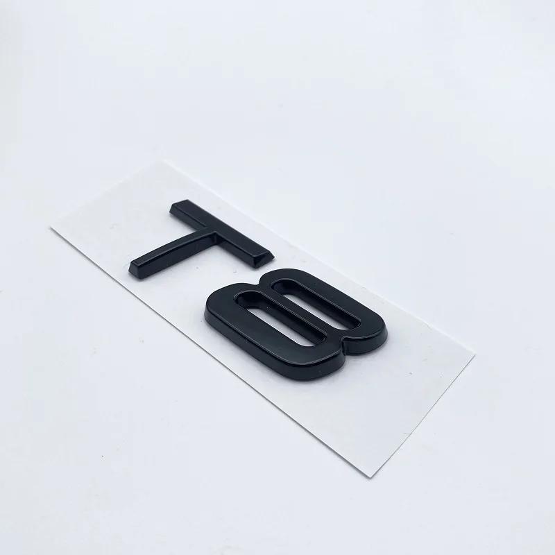 ABS Letters Numbers Emblem B4 B5 T4 T5 T6 T8 Trunk Lid Badge Decal Car Sticker for Volvo V60 Glossy Black Chrome