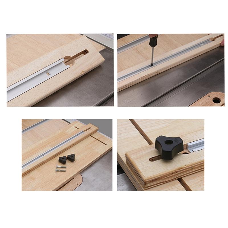 30/40/50/60cm T-track T-slot Miter Track Jig Fixture Slot T-Slot Miter 19x9.5mm For Table Saw Router Table Woodworking