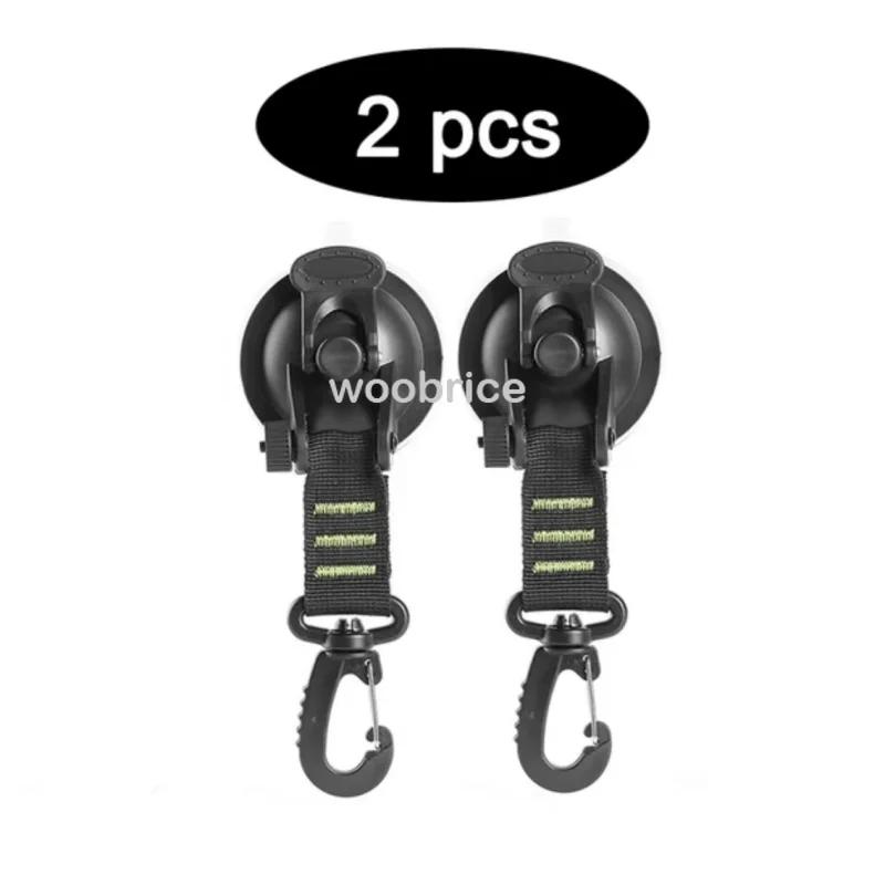 Tent Fixing Hook Carabiners Hooks Car Travel Climbing Portable Clothes Rack Vacuum Heavy Duty Coat Hangers Suction Cups Camper