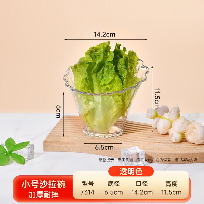 Transparent Plastic Slant Serving Bowl