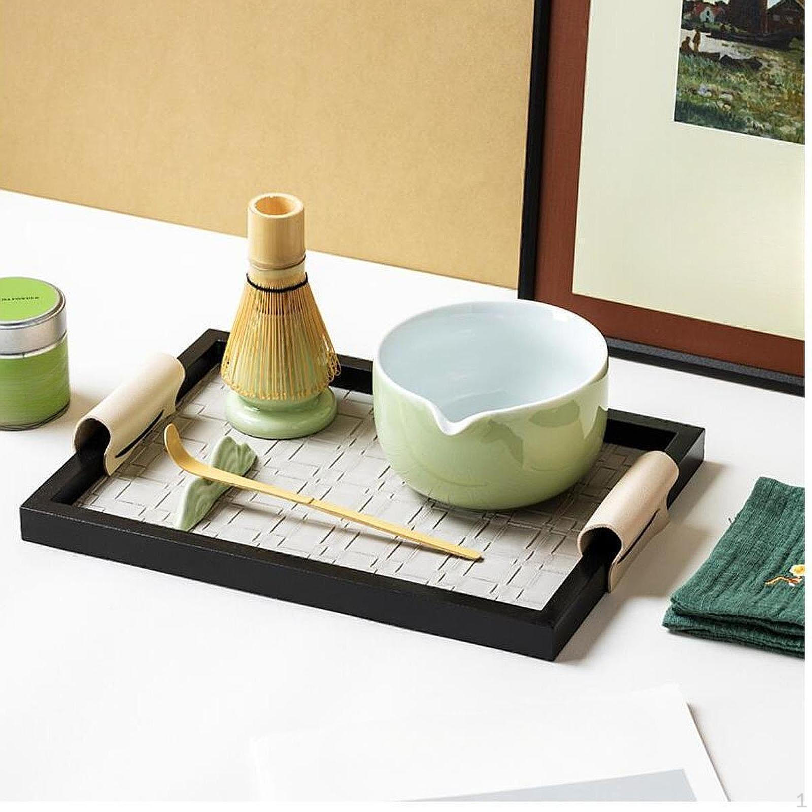 

Набор для матча, бамбуковый венчик и держатель, традиционная китайская утварь для любителей чая Matcha