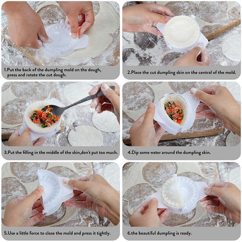 4 Size Dumpling Mold DIY Press Ravioli Dough Pastry Pie Wrapper Molder Empanada Pastry Mould Shaper Pierogi Maker Kitchen Tools