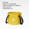 Round Travel Camping Folding Bucket Multi-functional Fishing Bucket New Outdoor Water Bucket