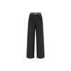 Li Ning Retro Sports Series Comfortable Knitted Long Pants Women Bottoms Black AYKWA94-1