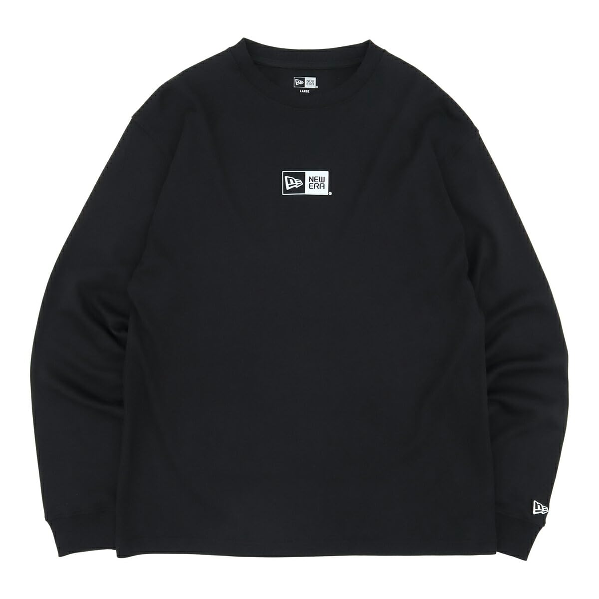 

New Era LSWT BOX LOGO MINI BLK Long Sleeve with Box Size S T-Shirt Logo, Warm, Black, чёрный