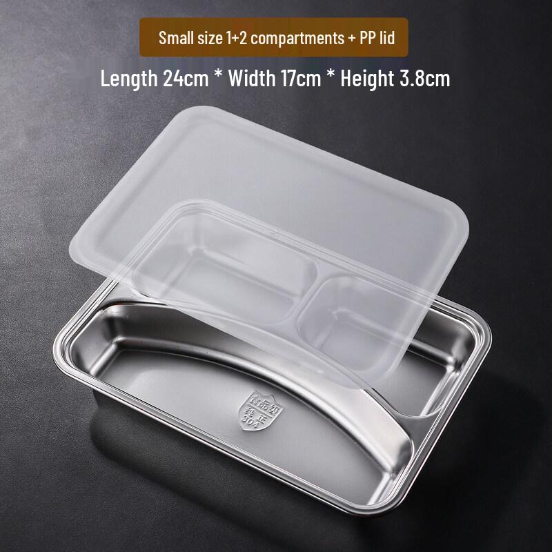 Food-Grade Stainless Steel Divided Lunch Tray