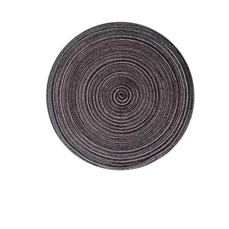 Nordic Style Rattan Woven Table Mat With Heat Resistant Cotton Pad For Home Dining Decor