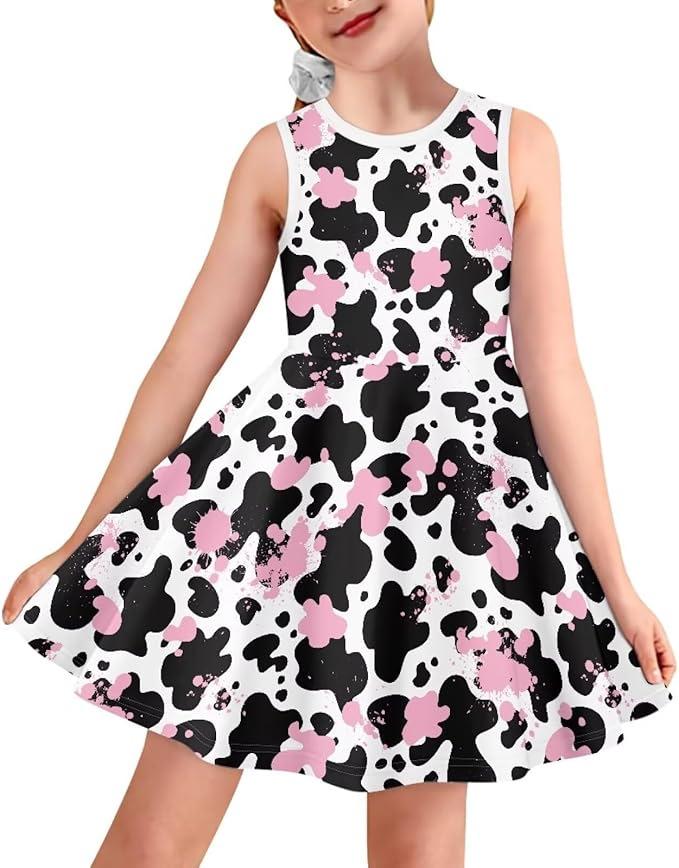 Summer dress casual sleeveless vest cotton skating vest short medium and long dress S