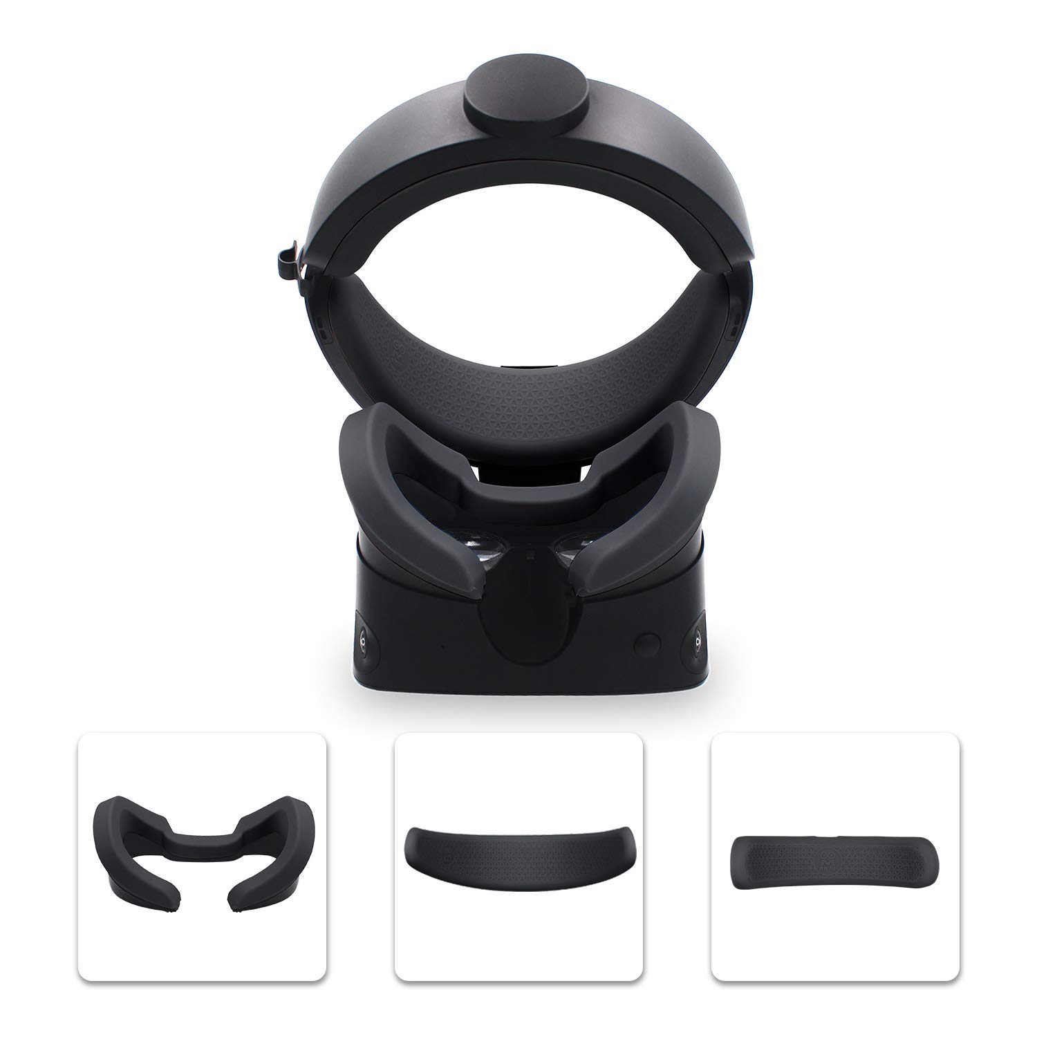 

AMVR for Rift S Силіконова маска для обличчя Силіконова накладка для обличчя VR Аксесуари для заміни дихаючої, що миється, плямостійкої набір із 3 чорних чорний