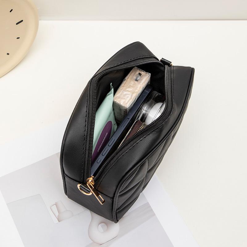 Women's bag new trendy embroidered plaid messenger small square bag fashionable and simple long label decorative mobile phone bag camera bag