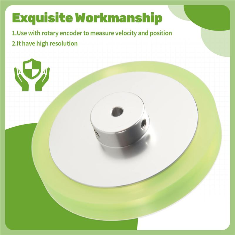 A96I-Aluminium Polyurethan Industrieller Encoder-Rad Messrad Für Messung Rotary Encoder
