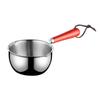 Easy Storage Stainless Steel Hot Oil Pan for Cooking and Melting Butter