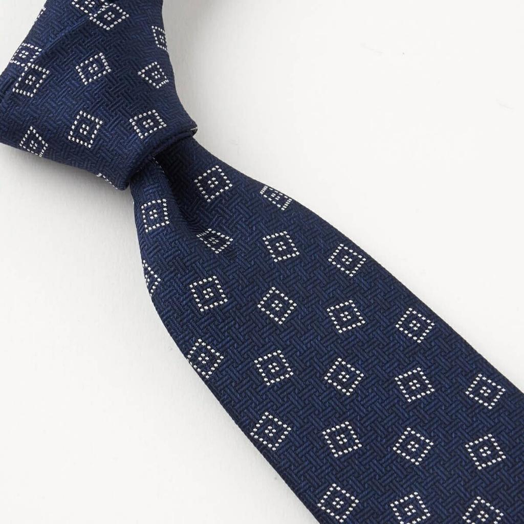 Ogier Silk Regular Yamanashi Melange Small Made in 8cm Wide Men's Tie, Pattern, Pattern, Japan, Business, Stylish,