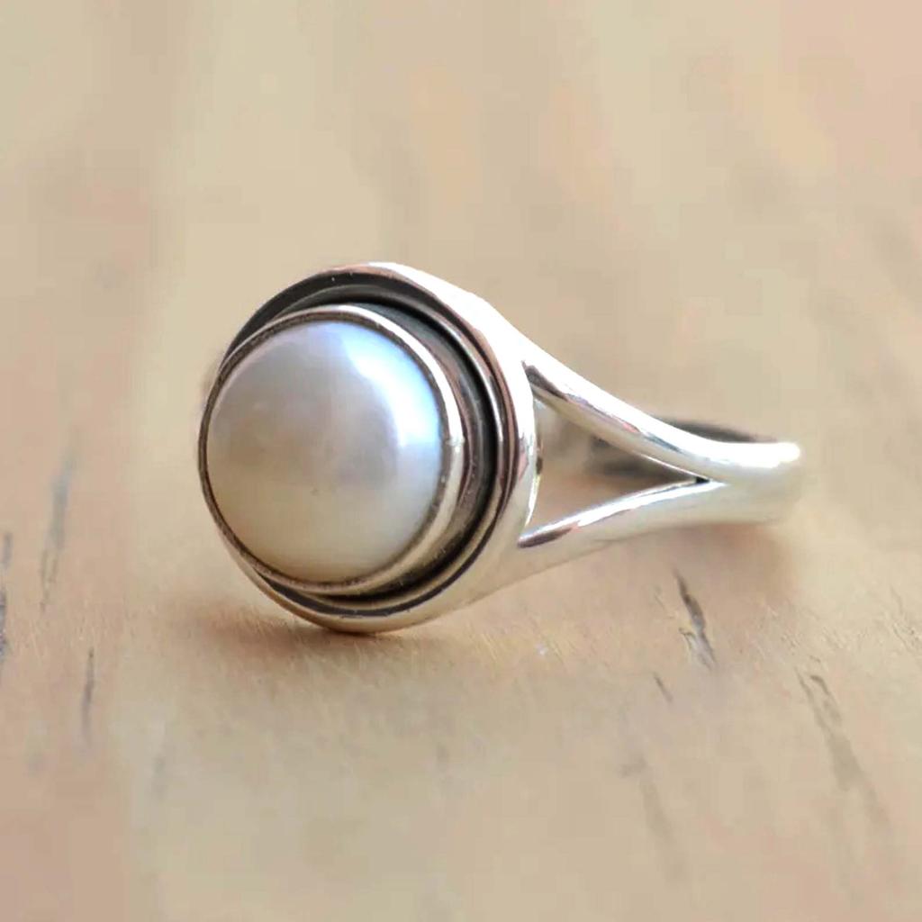 QAVISH Pearl Sterling Silver Ring