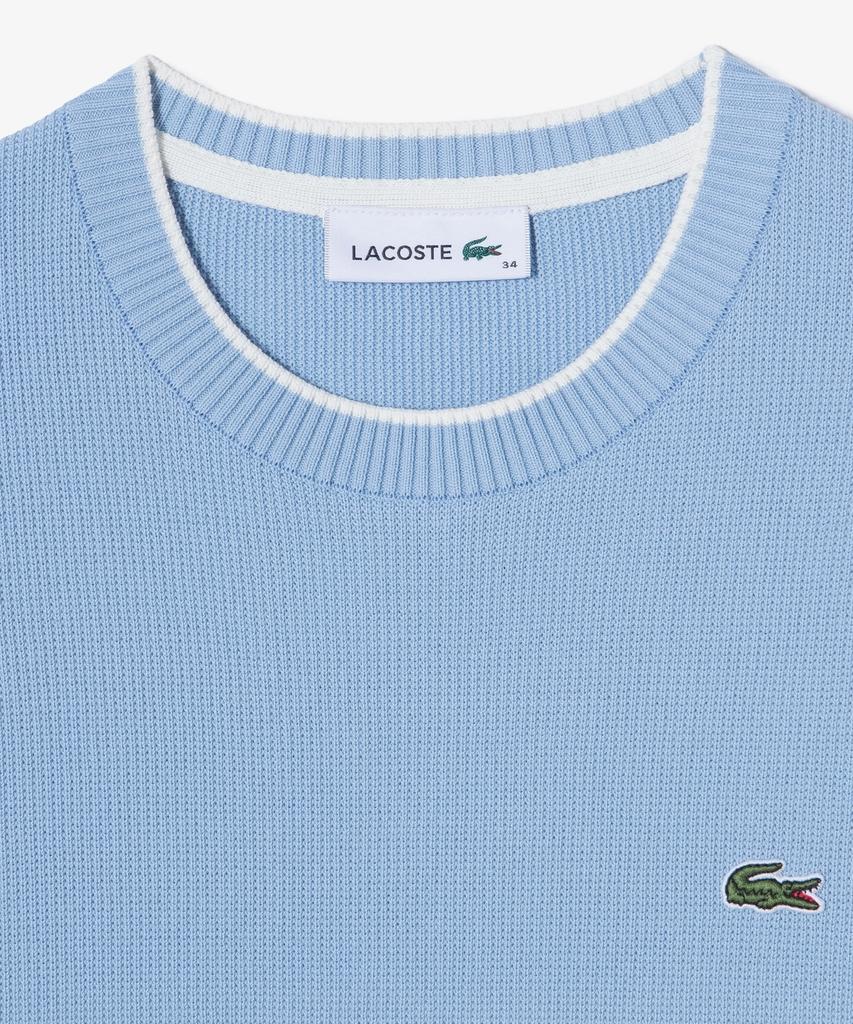 LACOSTE Women'S Striped Short Sleeve Sweater Af415E-56G Aey