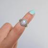 Moonstone Gemstone Ring, Solid 925 Sterling Silver Ring, Bohemian Ring, Statement Ring, Birthstone Ring, Anniversary Ring, Stacking Ring