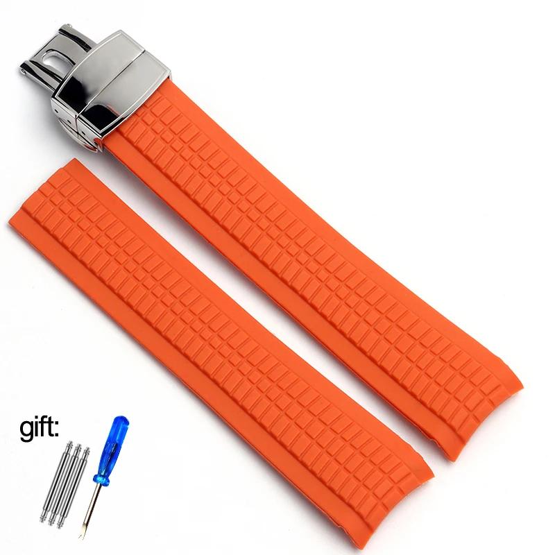Hochwertiges Weiches Gummi-Uhrenarmband Aquanaut Passend Für Patek Philippe Silikon 5164A 5167A 5168A 21mm Faltschließe Uhrenarmband