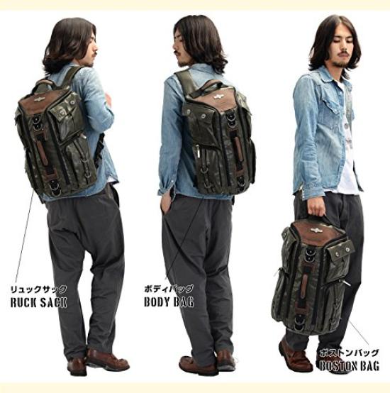 [Gerät] Gear 3-Wege-Rucksack, Khaki