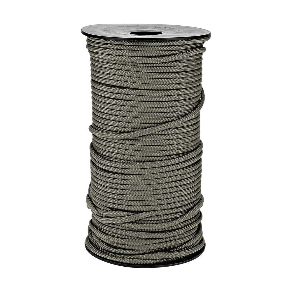 100m 9 Strands 4mm Heavy Duty Parachute Cord Lanyard String Cloth Line Camp Rope (Black)