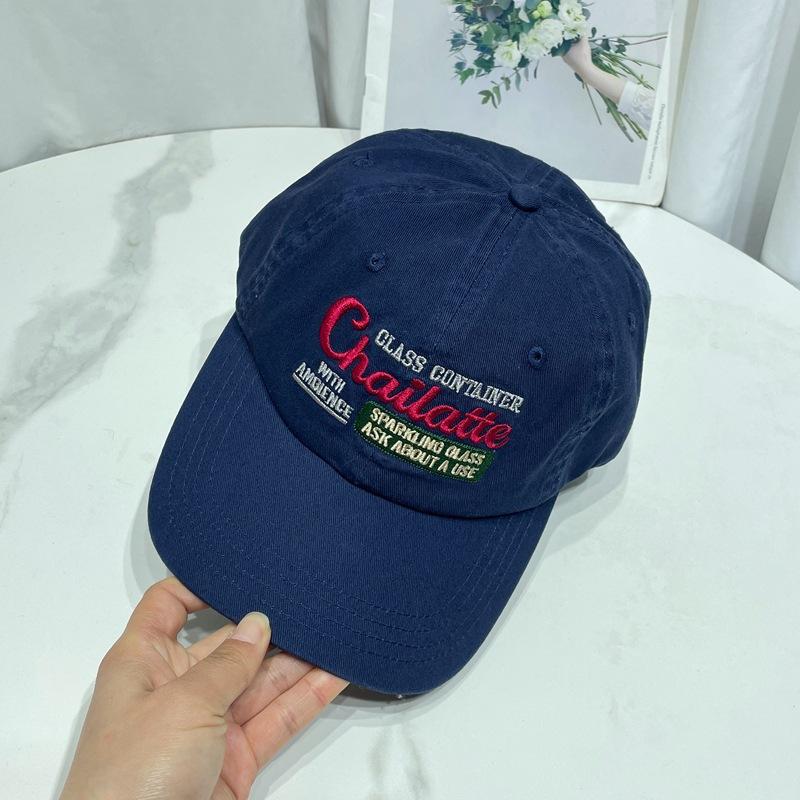 Niche Designer Letter Embroidered Baseball Cap Children'S Spring And Summer Fashion Casual Versatile Sunshade Cap