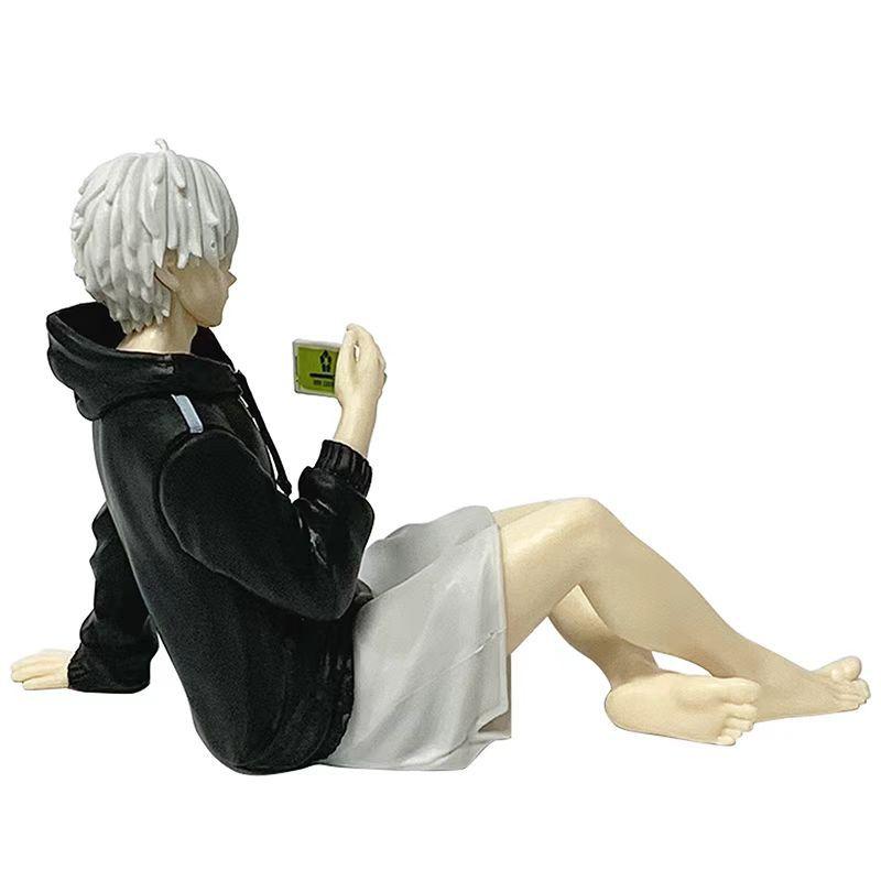 Anime Blue Lock Nagi Seishiro 8.5cm Sitting Posture Selfie Doll Model figure Sculpture Decoration Model Toys Gift