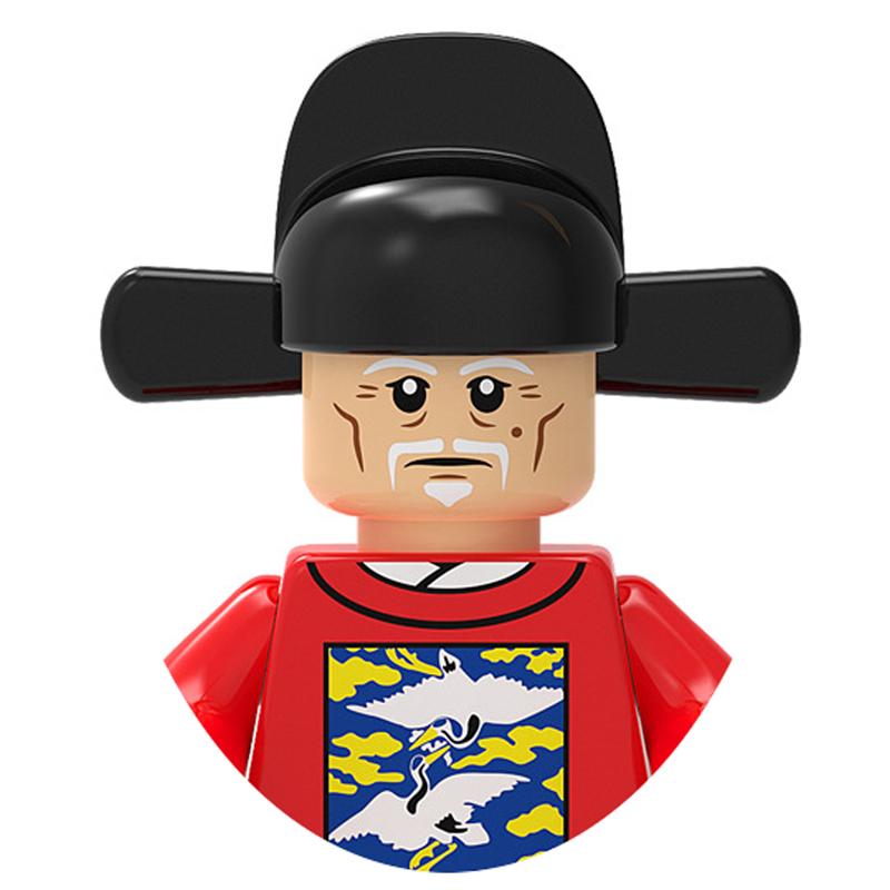 China Ancient Ming Qing Dynasty Soldiers Officials Series Jinyiwei High-Grade Civilian Emperor Building Blocks Kids Mini Brick