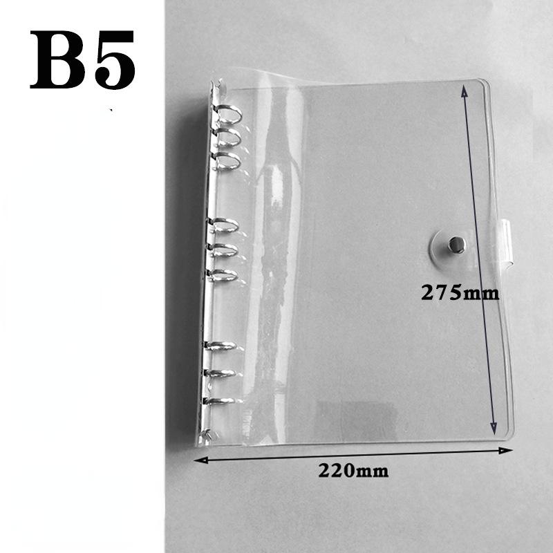 Ruler A4 B5 A5 A6 A7 PP Matt Frosted Planner Agenda Dokibook For 6 Holes Loose Leaf Spiral Notebook Organizer