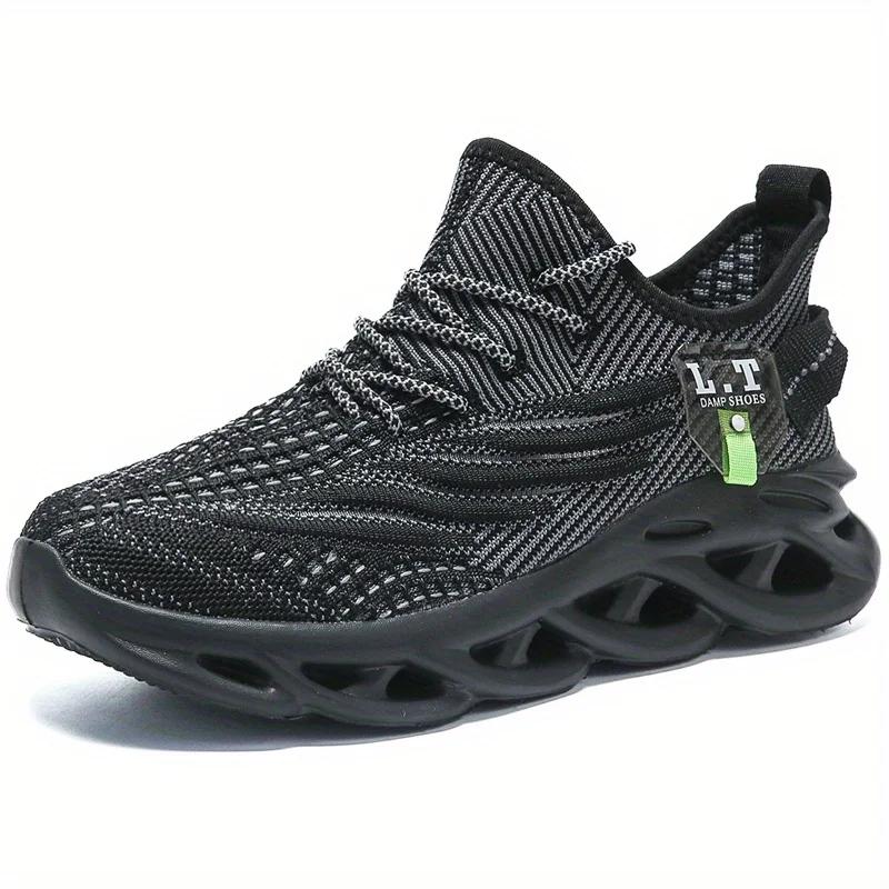 Men's Lightweight Fashion Plus Size Casual Sneakers Sports Men's Shoes Comfortable Breathable Shock Absorber Running Shoes Male