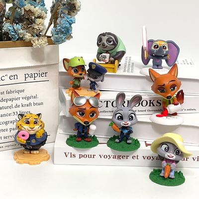 Popular New Crazy Zootopia Fox Nick Rabbit Judy Handmade Doll Surrounding Doll Table Ornament Children'S Toy Gift