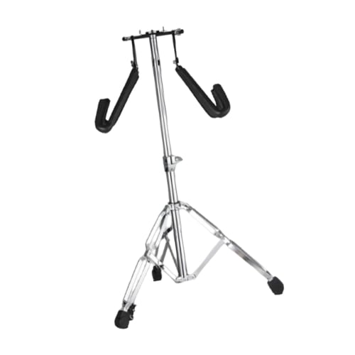 Cymbal Stand, Height Adjustable, Lightweight Aluminum Alloy, 3-Leg Stable Design, for Drum Parts, Black, Compatible with Model Names
