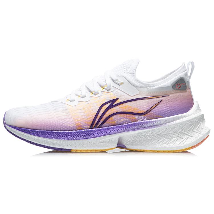 New LiNing Feidian Discovery Dopamine Dressing Low Top Running Shoes Women's White Purple ARMR006-3