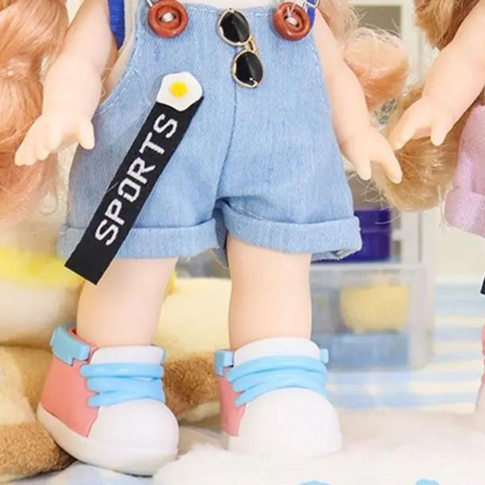 PVC 20cm Cotton Doll Shoe 4.2cm Mini Doll Shoes Hand-made Doll Sneakers  Children Toys