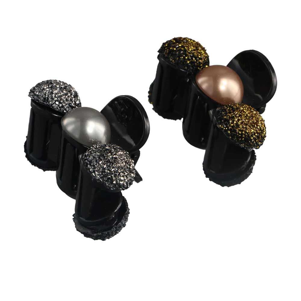 

Маленькая заколка для волос с жемчугом, заколка для волос, головной убор со стразами, милая женская шампанского