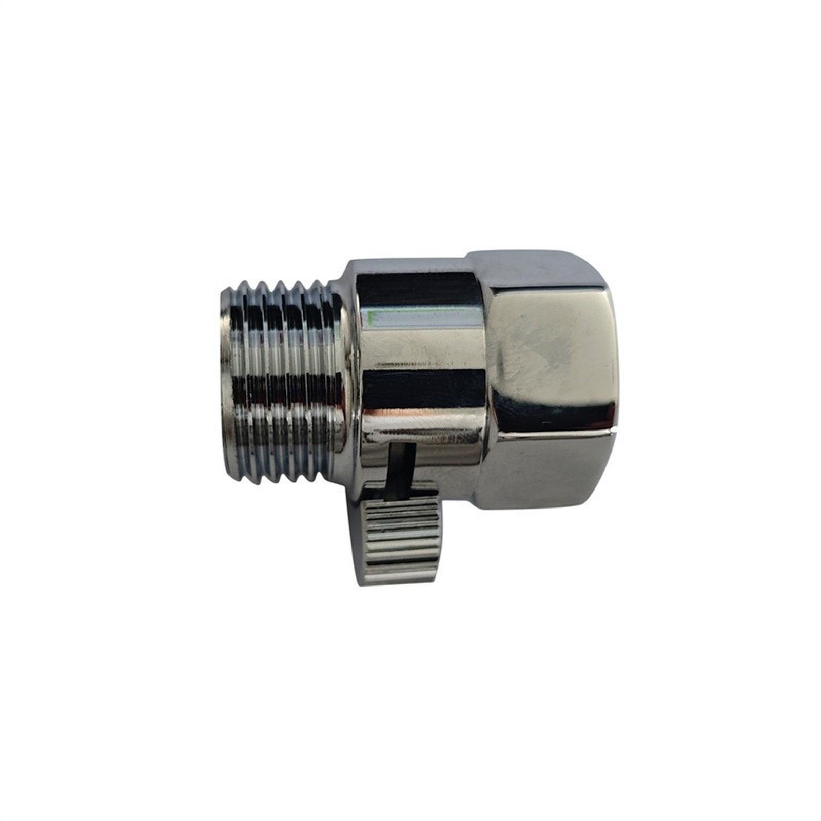 

Ванна Душ Латунний З єднувач Контроль Води Прямий Перекриття Кутовий Аксесуар для Водопровідного Крана у Ванну one size срібний