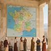 Frameless France Map Wall Art,Geography Decor,for Living Room,Bedroom,Office,Gift for Travelers,Birthdays,Home Decor