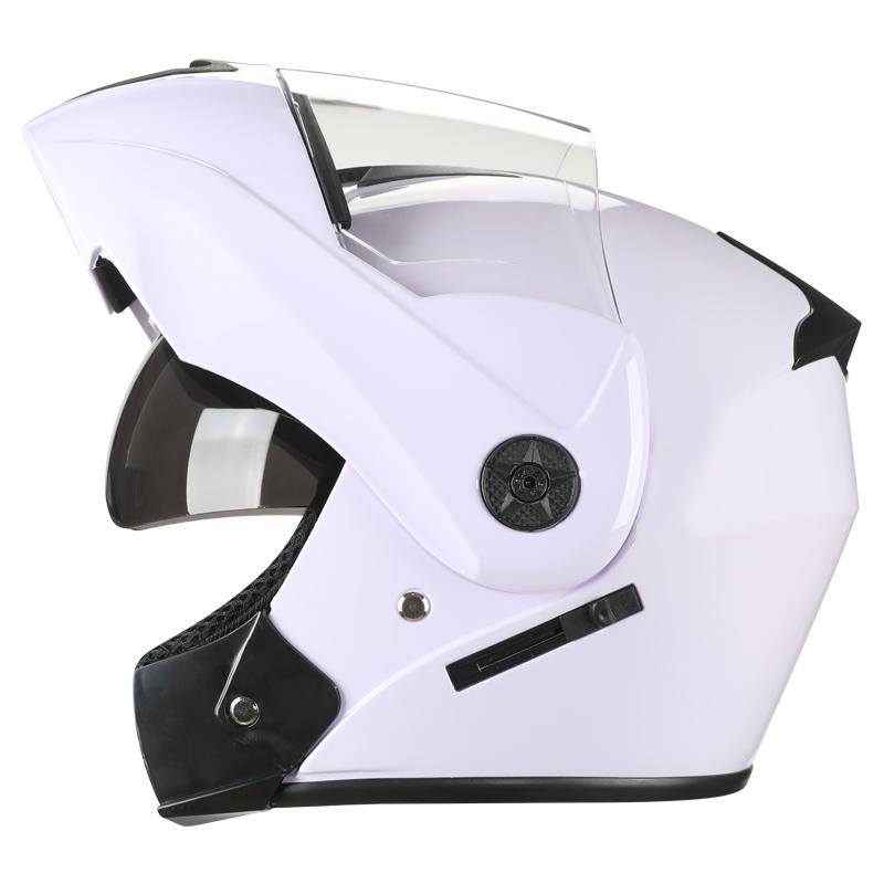 Safety Motorcycle Helmet DOT Flip Up Double Lens Unisex Helmet With Visor Cross Section Helmet Modular Flip Helm
