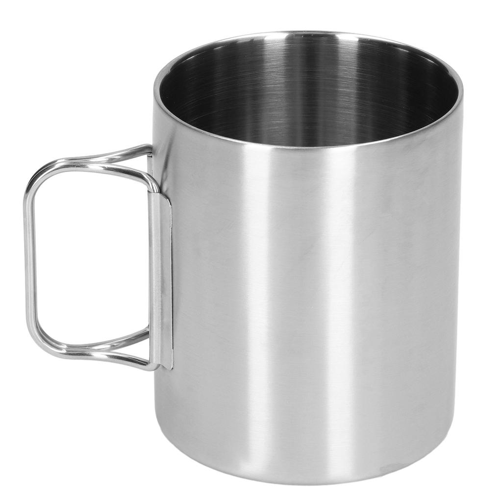 Edelstahltasse Korrosionsbeständig Klappgriff Klappdesign Exquisite Kaffeetasse
