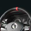 DIY Universal Car Steering Wheel Cover Napa Leather Steering Wheel Wrap Soft Breathable Car Accessories 38cm Auto Steering Wrap