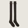 Ribbon Over Knee socks_Brown