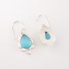 Blue Cat's Eye Earrings 925 Sterling Silver Gemstone Jewelry Anniversary Gift EE-163-37