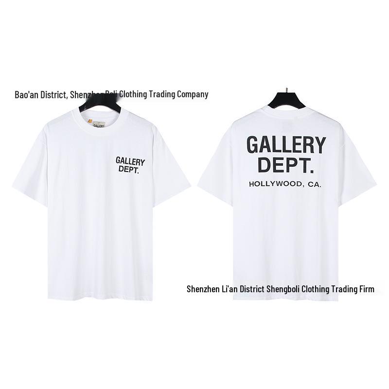 Unisex retro tričko s krátkym rukávom s potlačou D od GALL