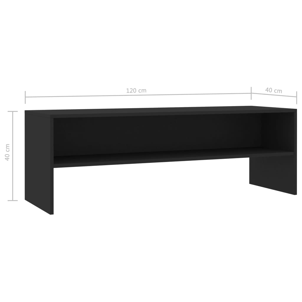 Moderne Minimalismus TV-Konsole, Wohnzimmer Sideboard, Multifunktionale Aufbewahrungseinheit, 120x40x40cm